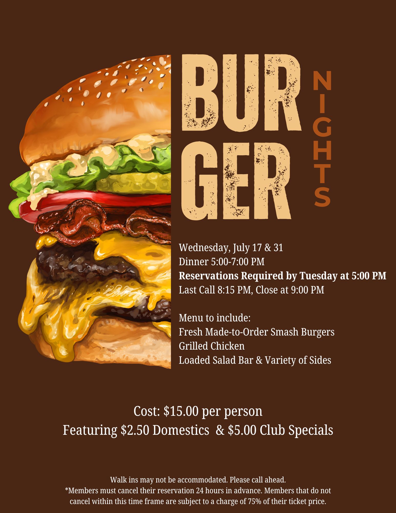 Burger Night 6.17.6.31